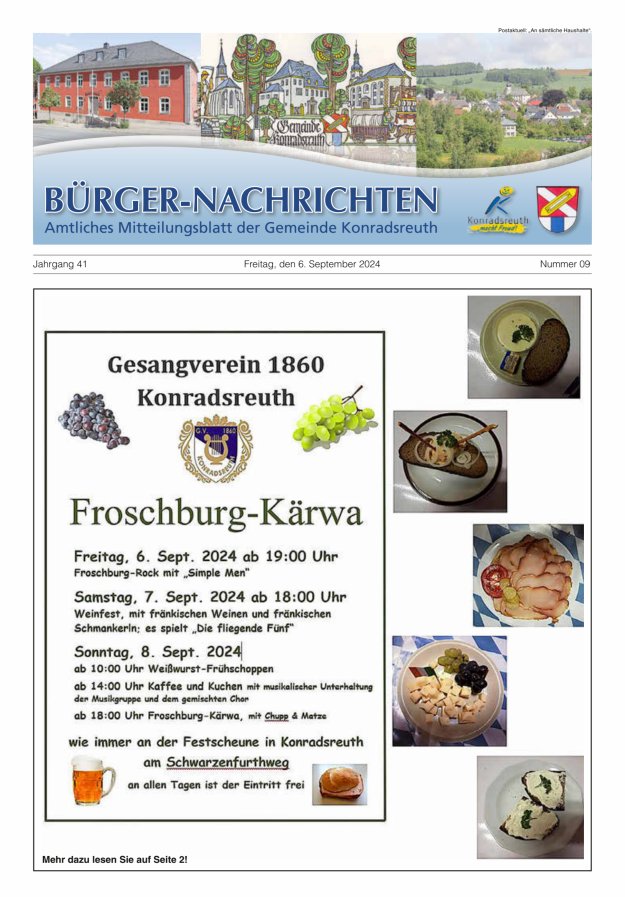 Bürger-Nachrichten Titelblatt 09/2024