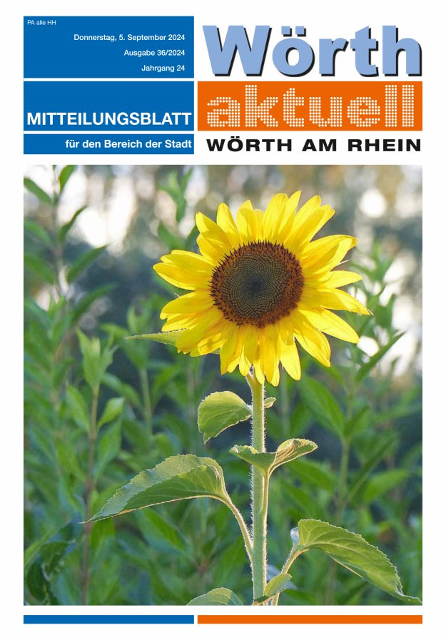 Wörth aktuell Titelblatt 36/2024