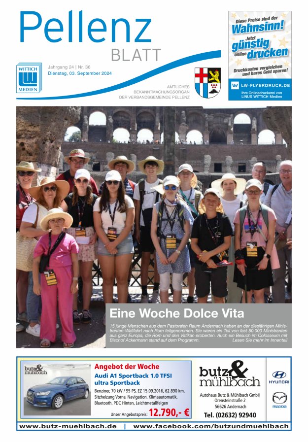 Pellenzblatt Titelblatt 36/2024
