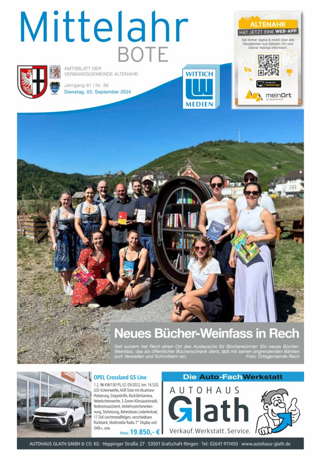 Mittelahr Bote Titelblatt 36/2024