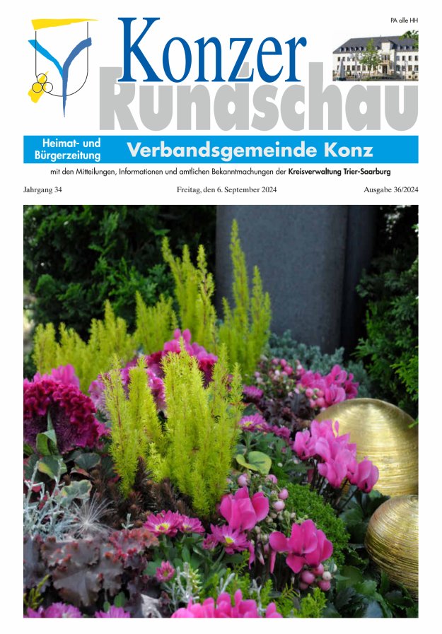 Konzer Rundschau Titelblatt 36/2024