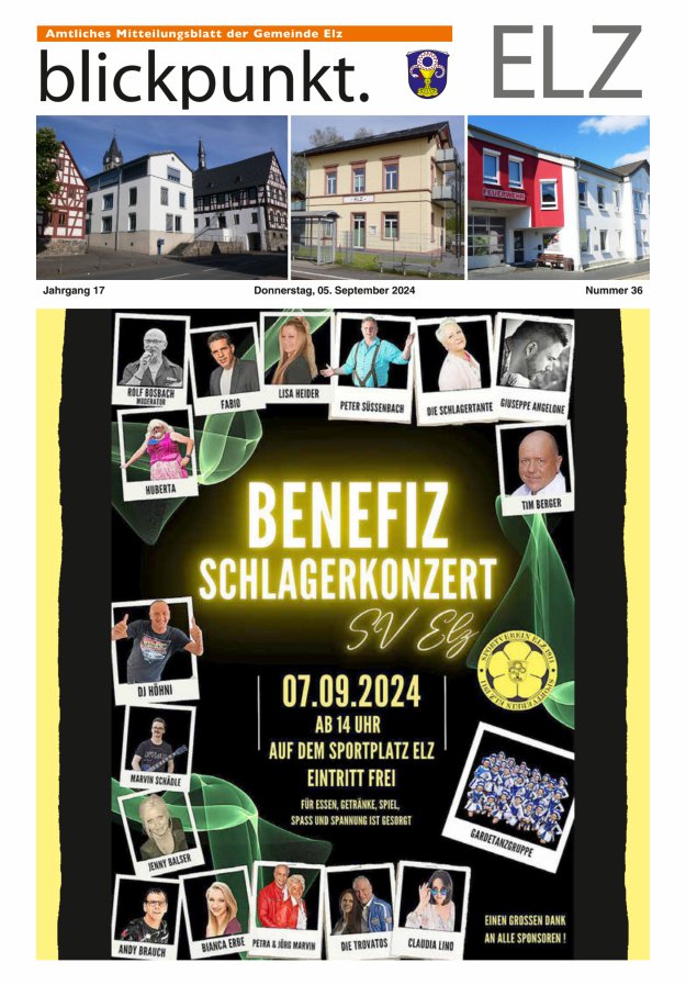 Blickpunkt Elz Titelblatt 36/2024