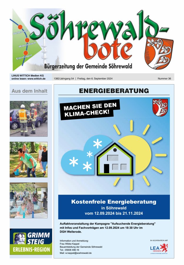 Söhrewaldbote Titelblatt 36/2024
