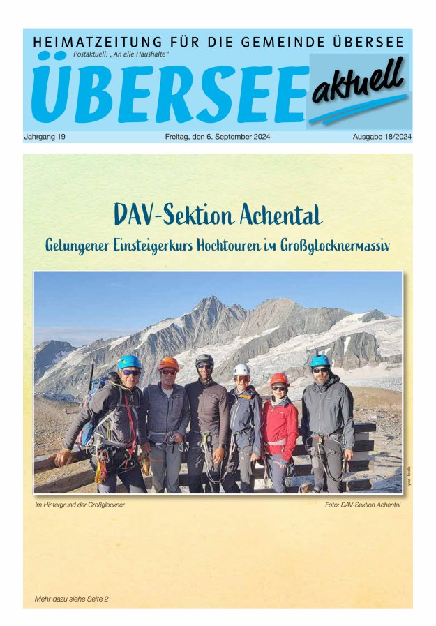 Übersee Aktuell Titelblatt 18/2024