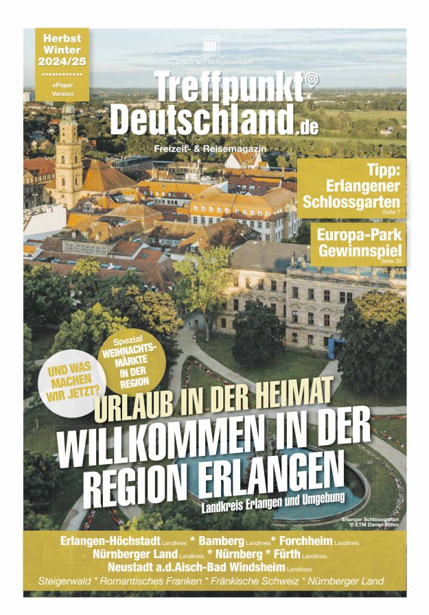 TreffpunktDeutschland Region Erlangen Reisemagazin Titelblatt 04/2024