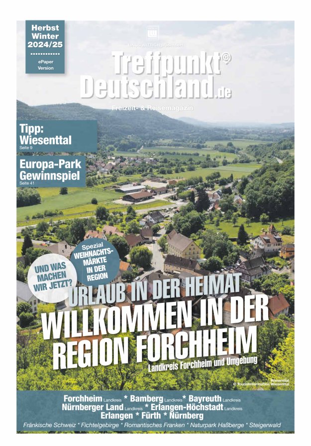 TreffpunktDeutschland Region Forchheim Reisemagazin Titelblatt 04/2024