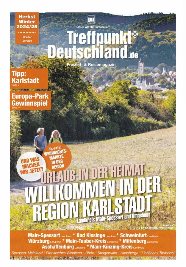 TreffpunktDeutschland Region Karlstadt Reisemagazin Titelblatt 04/2024