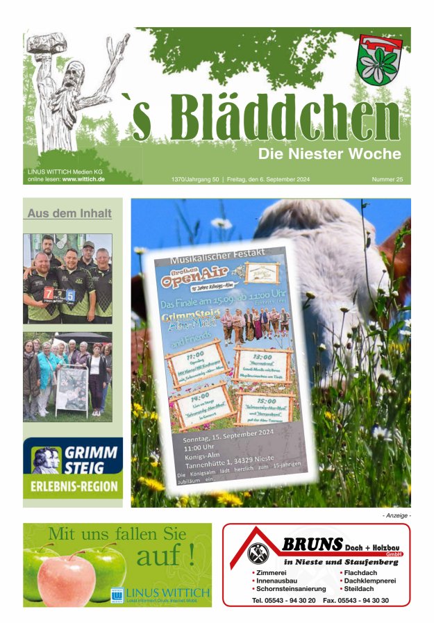 Niester Woche Titelblatt 25/2024
