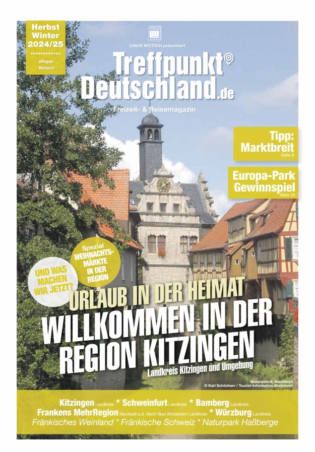 TreffpunktDeutschland Region Kitzingen Reisemagazin Titelblatt 04/2024
