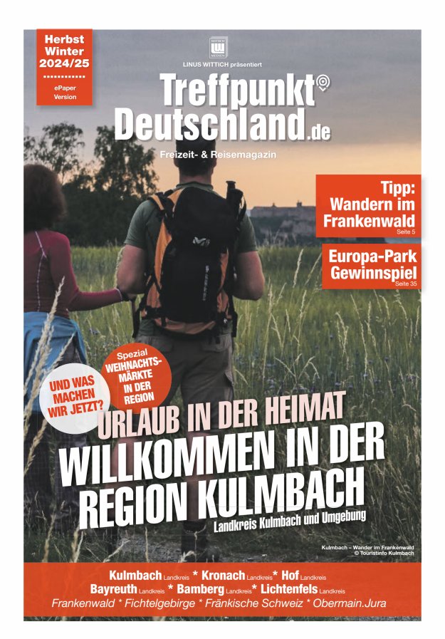 TreffpunktDeutschland Region Kulmbach Reisemagazin Titelblatt 04/2024