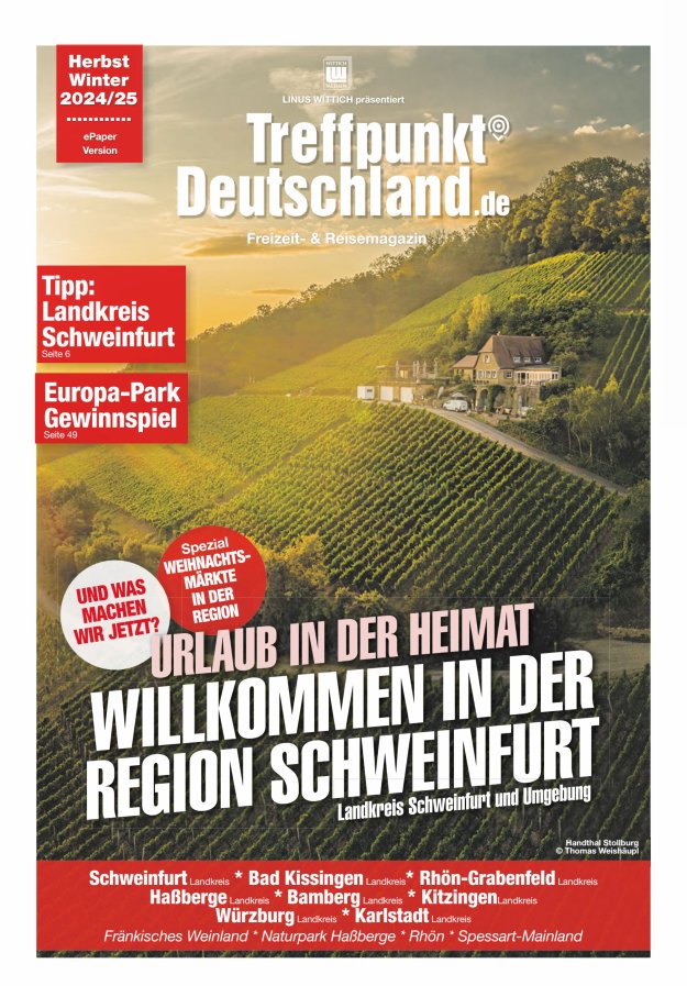 TreffpunktDeutschland Region Schweinfurt Reisemagazin Titelblatt 04/2024