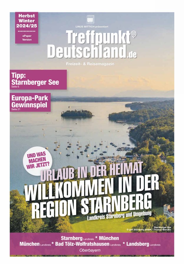 TreffpunktDeutschland Region Starnberg Reisemagazin Titelblatt 03/2024