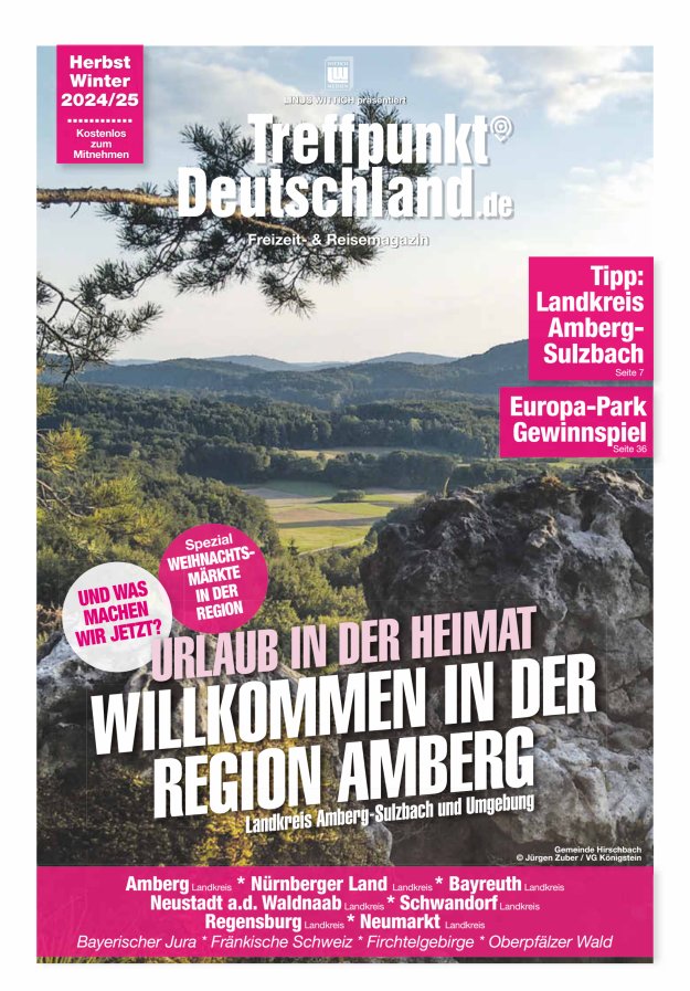 TreffpunktDeutschland Region Amberg Reisemagazin Titelblatt 02/2024