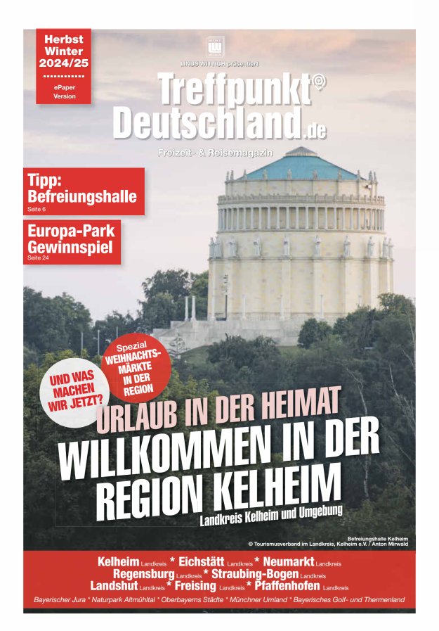 TreffpunktDeutschland Region Kelheim Reisemagazin Titelblatt 02/2024