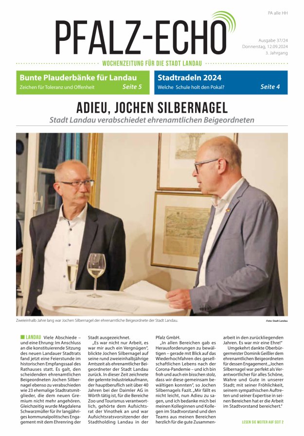 Pfalz-Echo Titelblatt 34/2024