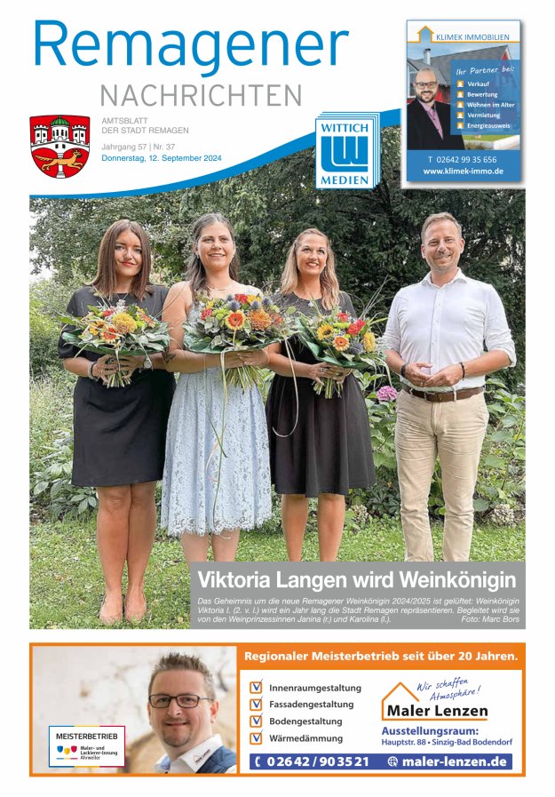 Remagener Nachrichten Titelblatt 37/2024