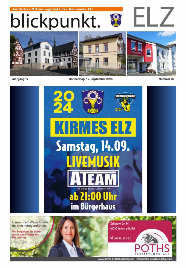 Blickpunkt Elz Titelblatt 37/2024