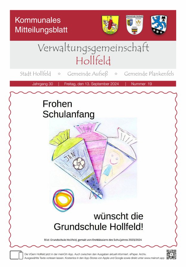 MB der Verwaltungsgemeinschaft Hollfeld  Titelblatt 19/2024