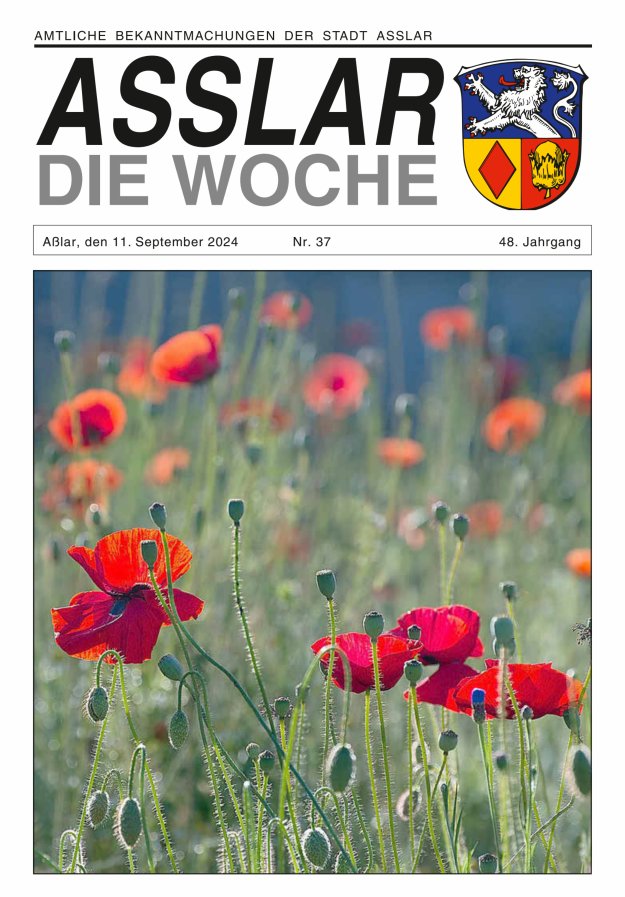 Asslar - Die Woche Titelblatt 37/2024