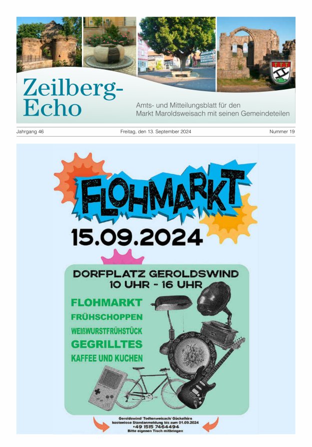 Zeilberg-Echo Titelblatt 19/2024