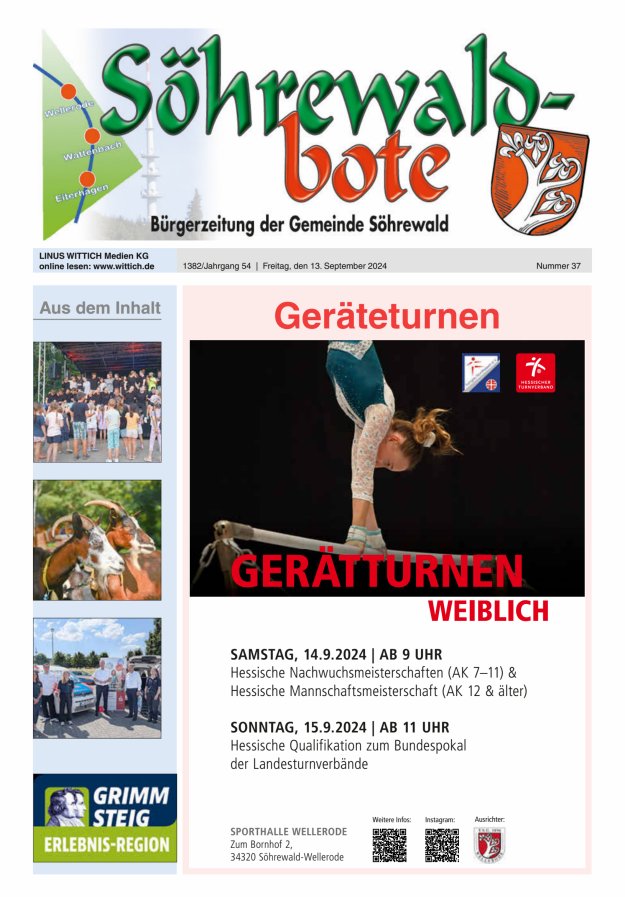 Söhrewaldbote Titelblatt 37/2024
