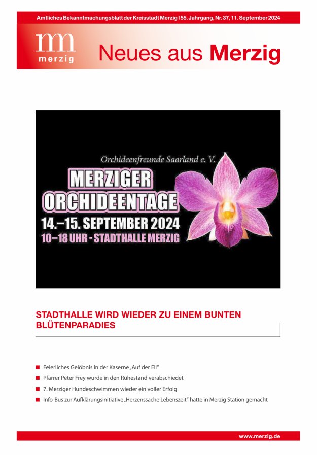 Neues aus Merzig Titelblatt 37/2024