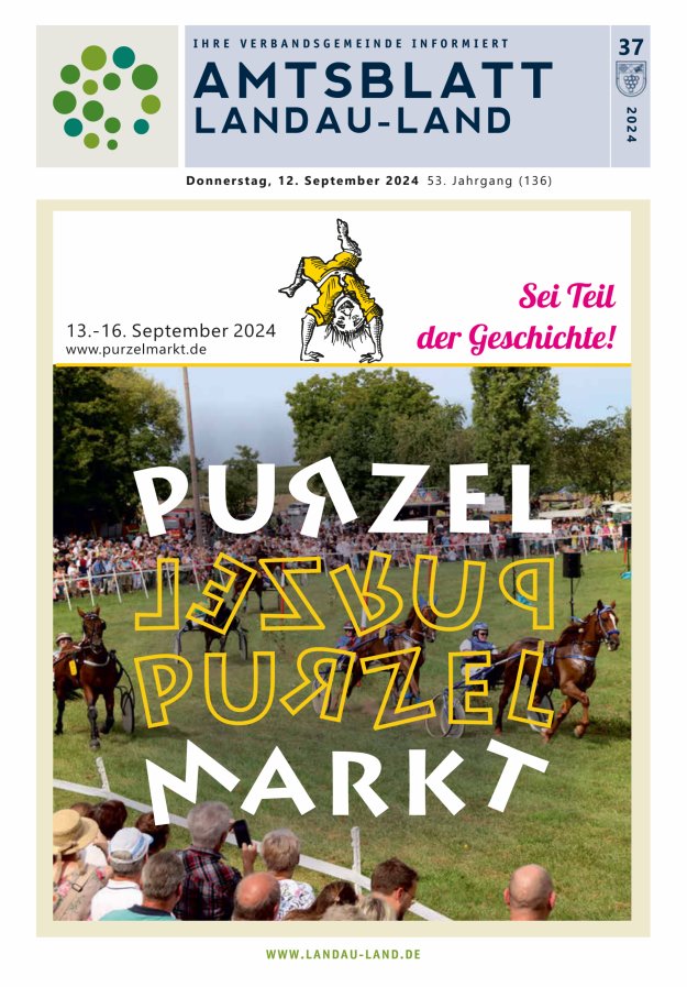 Amtsblatt VG Landau-Land Titelblatt 37/2024