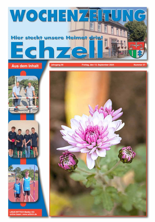 Wochenzeitung für die Gemeinde Echzell Titelblatt 37/2024