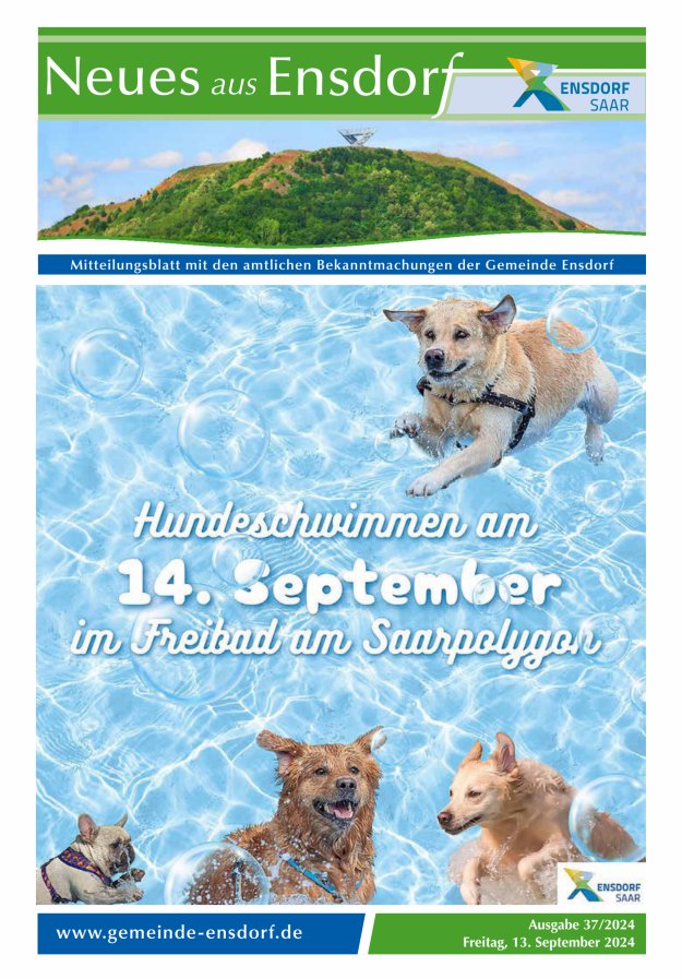 Neues aus Ensdorf Titelblatt 37/2024