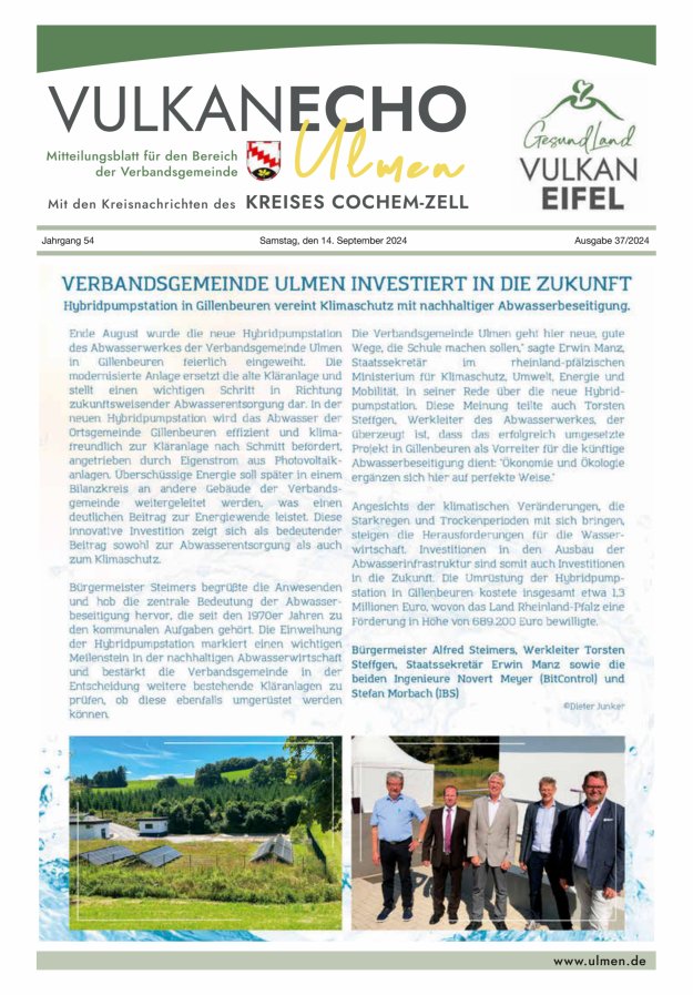 Vulkan Echo VG Ulmen Titelblatt 37/2024