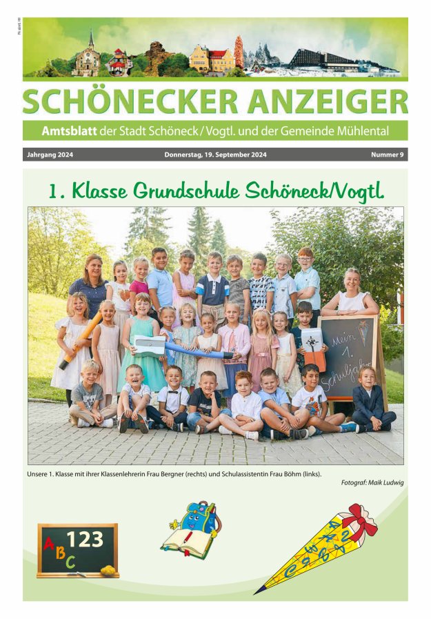 Schönecker Anzeiger Titelblatt 09/2024