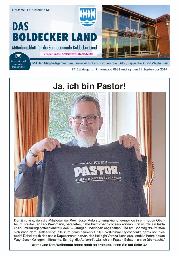 Samtgemeinde Boldecker Land Titelblatt 09/2024