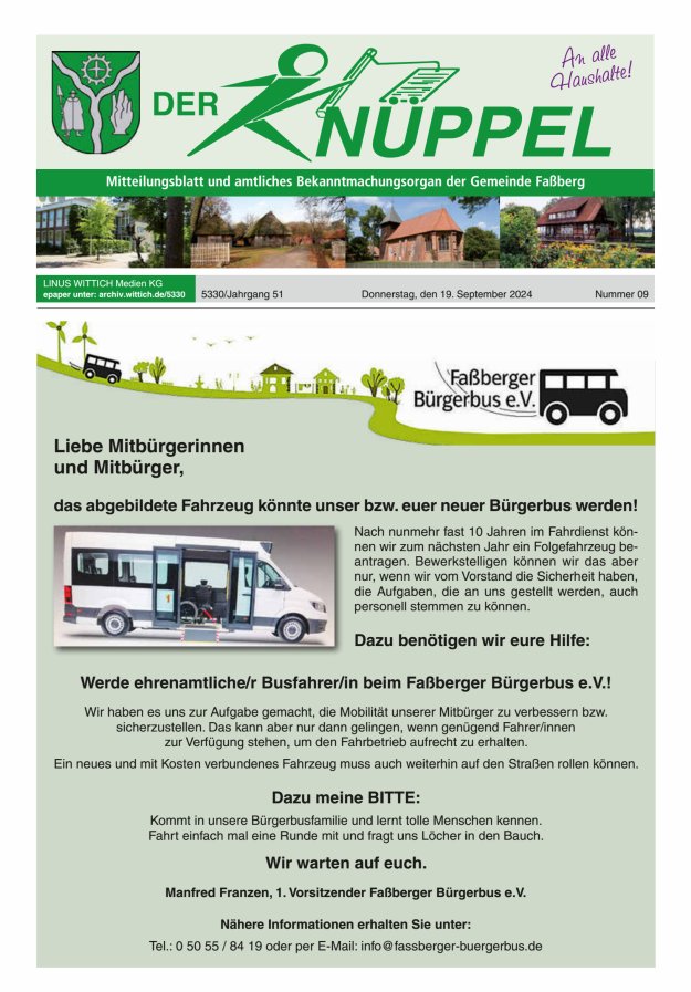 Der Knüppel Titelblatt 09/2024