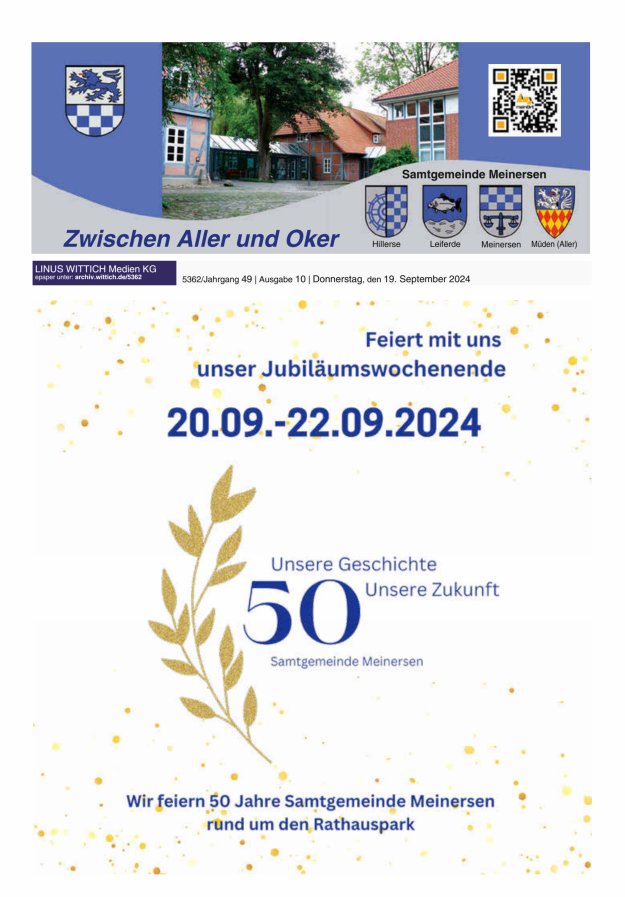 Zwischen Aller und Oker Titelblatt 10/2024