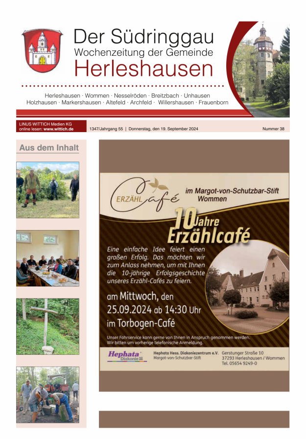 Der Südringgau Titelblatt 38/2024