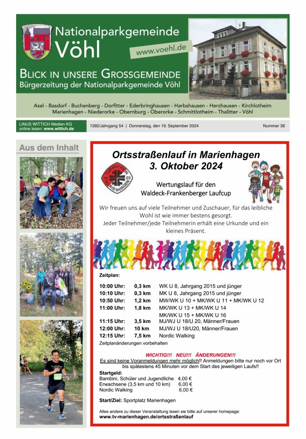 Blick in unsere Grossgemeinde Titelblatt 38/2024