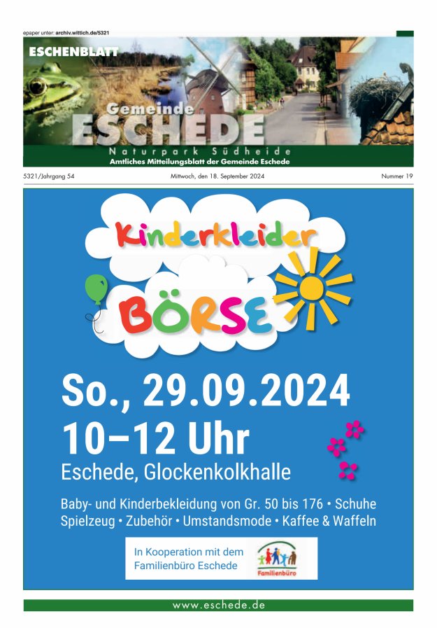 Eschenblatt Titelblatt 19/2024