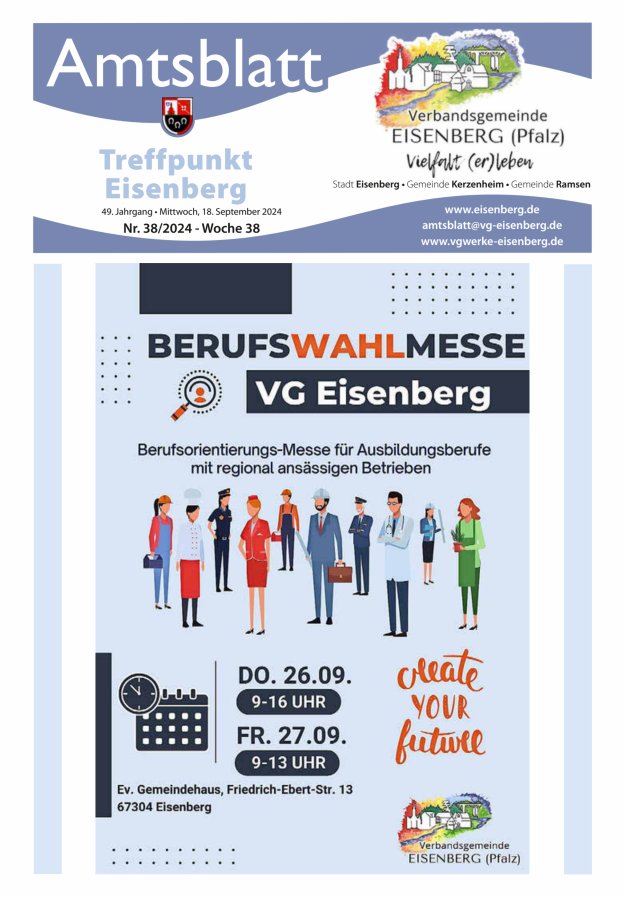 Treffpunkt Eisenberg Titelblatt 38/2024