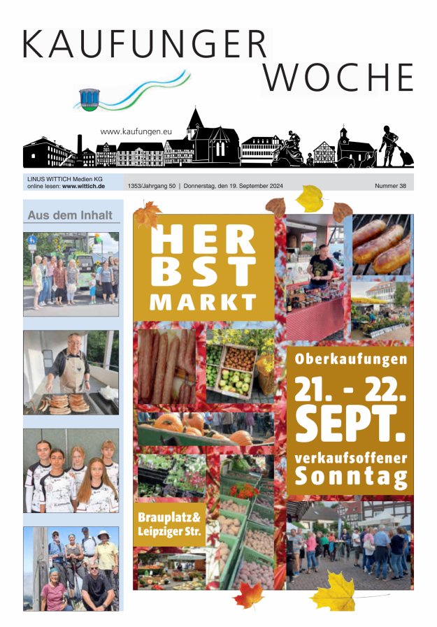 Kaufunger Woche Titelblatt 38/2024