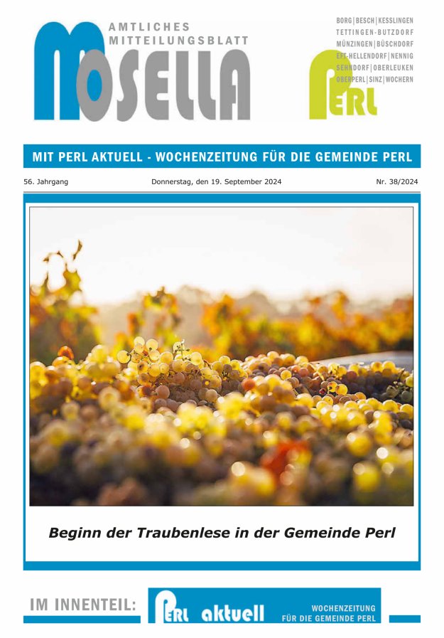 Mosella Perl Titelblatt 38/2024