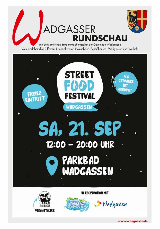 Wadgasser Rundschau Titelblatt 38/2024