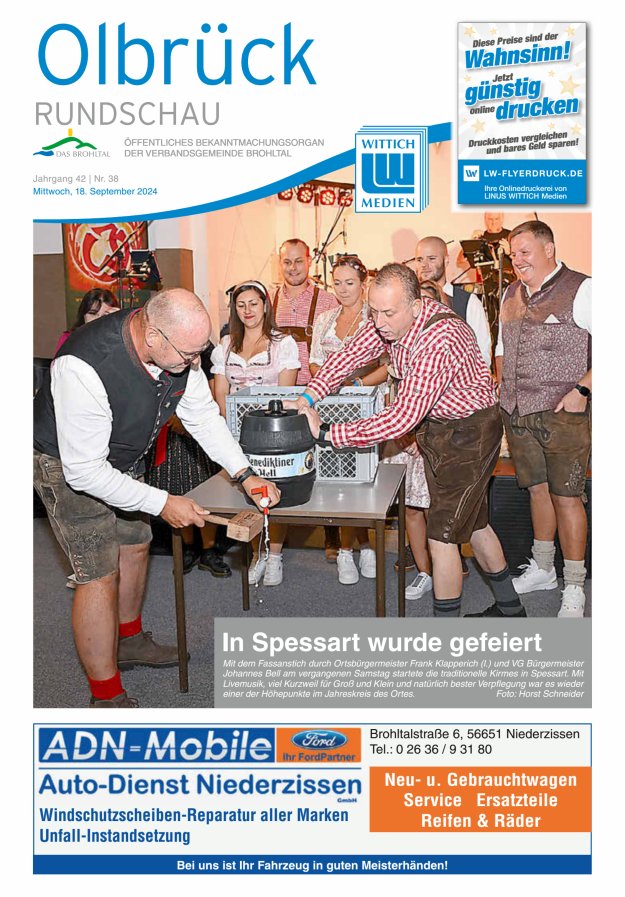 Olbrück Rundschau Titelblatt 38/2024