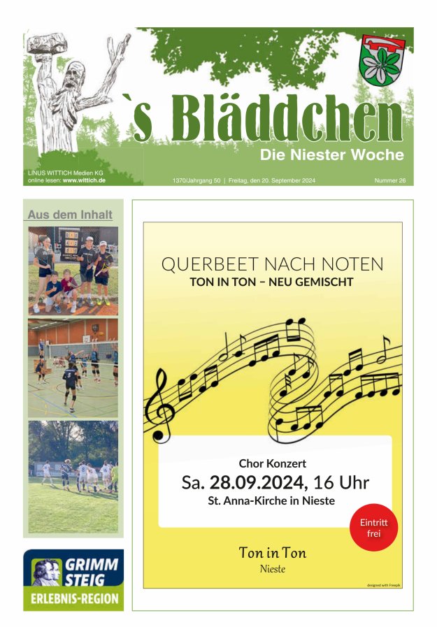 Niester Woche Titelblatt 26/2024