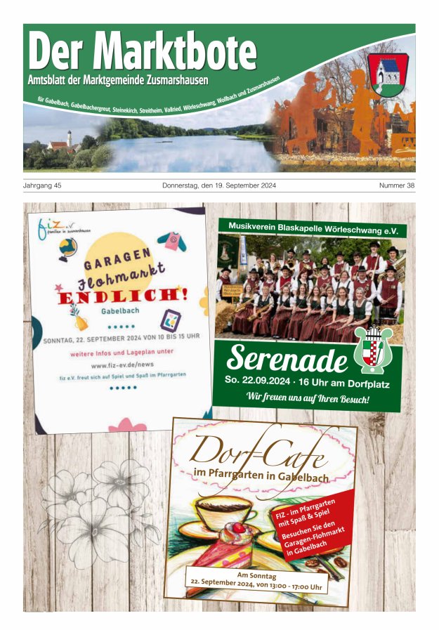 Zusmarshausen - Der Marktbote Titelblatt 38/2024