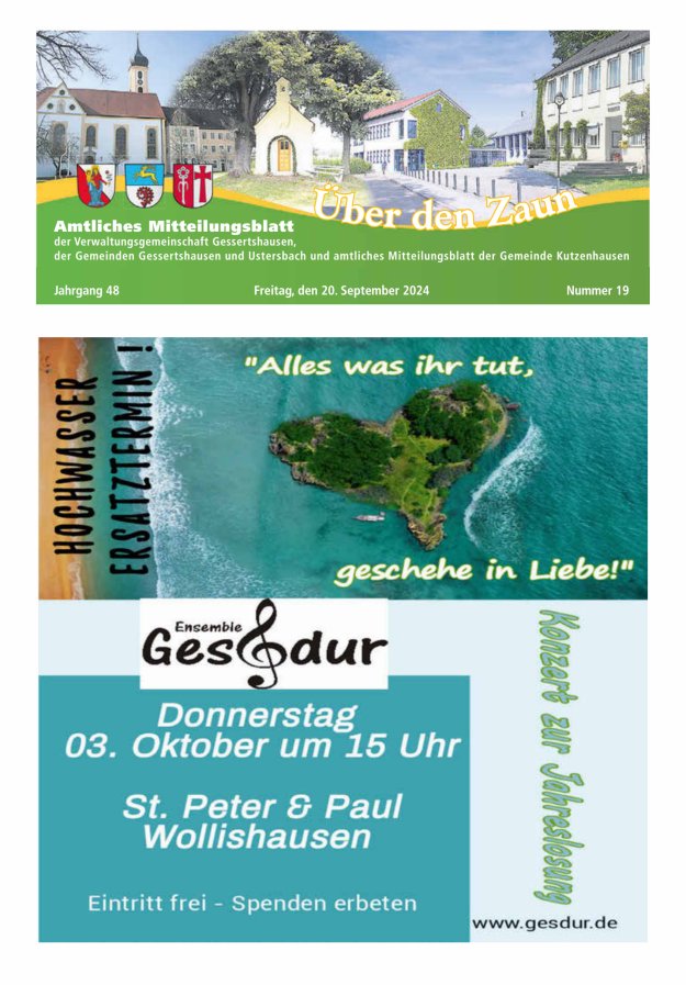 Über den Zaun Titelblatt 19/2024