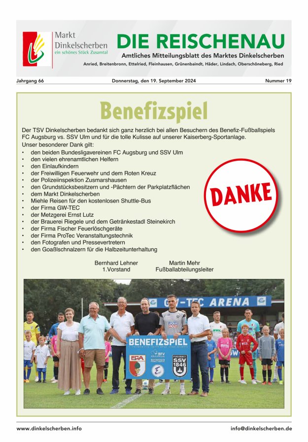 Die Reischenau Titelblatt 19/2024