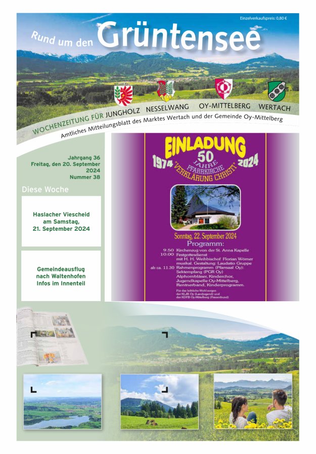 Rund um den Grüntensee Titelblatt 38/2024