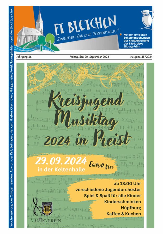Et Bletchen VG Speicher Titelblatt 38/2024