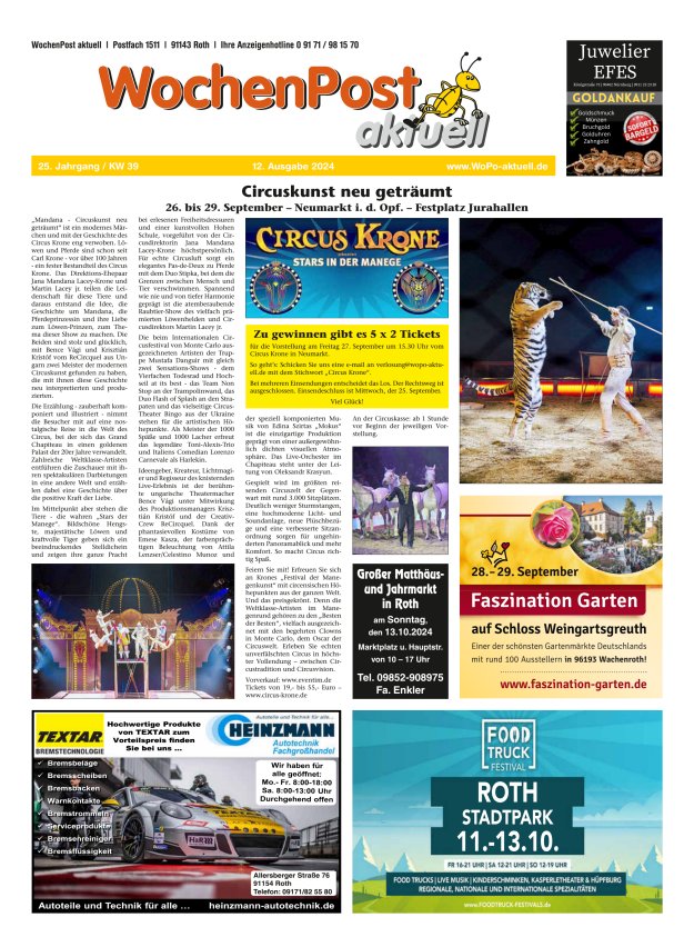 Wochenpost aktuell Titelblatt 12/2024