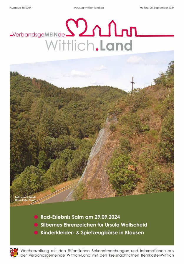 Mein Wittlich.Land Titelblatt 38/2024